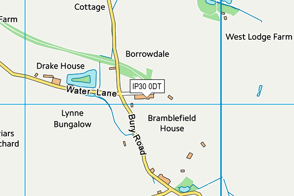 IP30 0DT map - OS VectorMap District (Ordnance Survey)