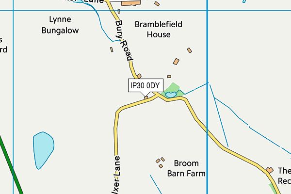 IP30 0DY map - OS VectorMap District (Ordnance Survey)