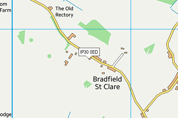 IP30 0ED map - OS VectorMap District (Ordnance Survey)