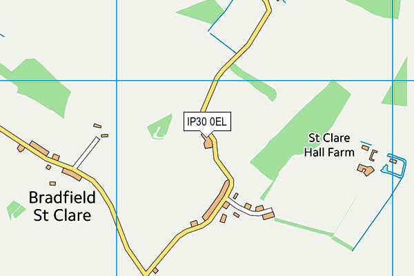 IP30 0EL map - OS VectorMap District (Ordnance Survey)