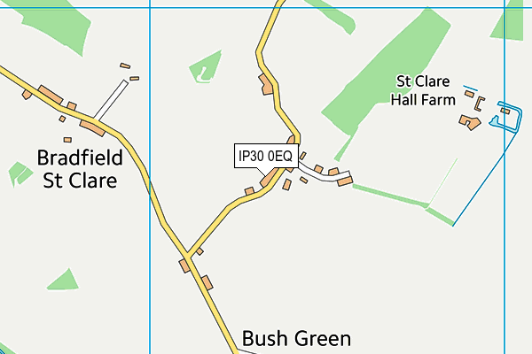 IP30 0EQ map - OS VectorMap District (Ordnance Survey)