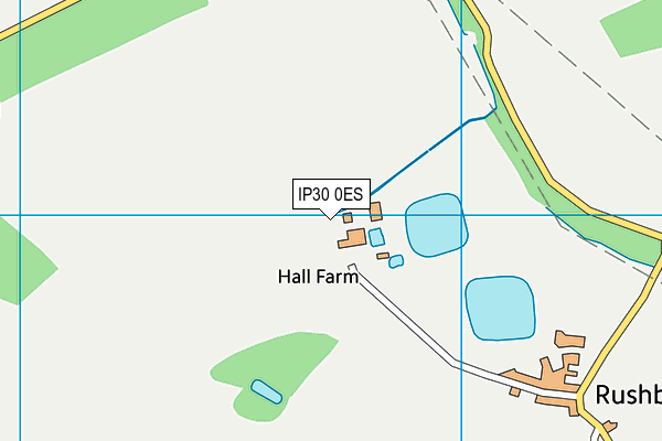 IP30 0ES map - OS VectorMap District (Ordnance Survey)