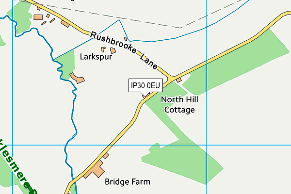 IP30 0EU map - OS VectorMap District (Ordnance Survey)