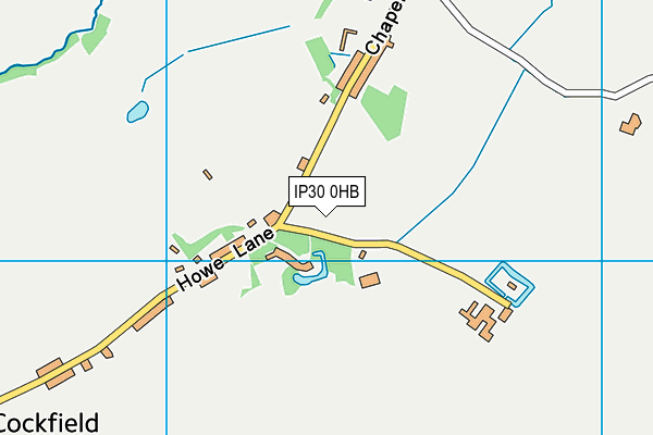 IP30 0HB map - OS VectorMap District (Ordnance Survey)