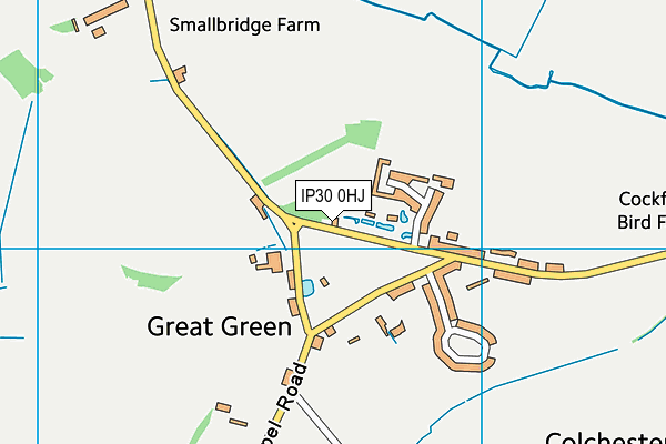 IP30 0HJ map - OS VectorMap District (Ordnance Survey)