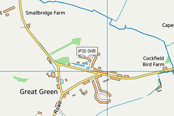 IP30 0HR map - OS VectorMap District (Ordnance Survey)