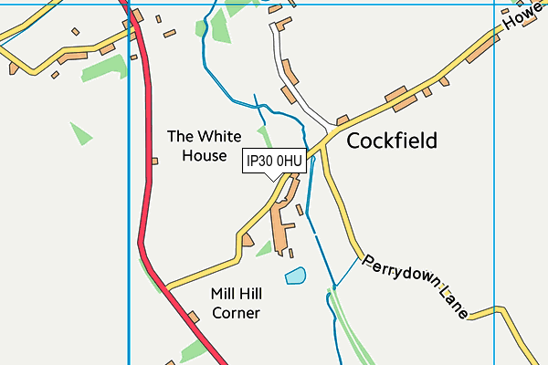 IP30 0HU map - OS VectorMap District (Ordnance Survey)