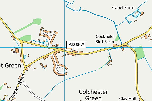 IP30 0HW map - OS VectorMap District (Ordnance Survey)