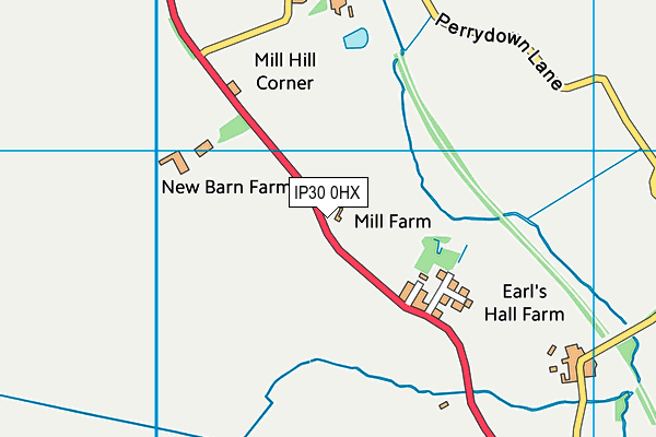 IP30 0HX map - OS VectorMap District (Ordnance Survey)