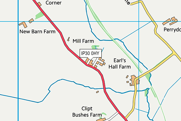 IP30 0HY map - OS VectorMap District (Ordnance Survey)