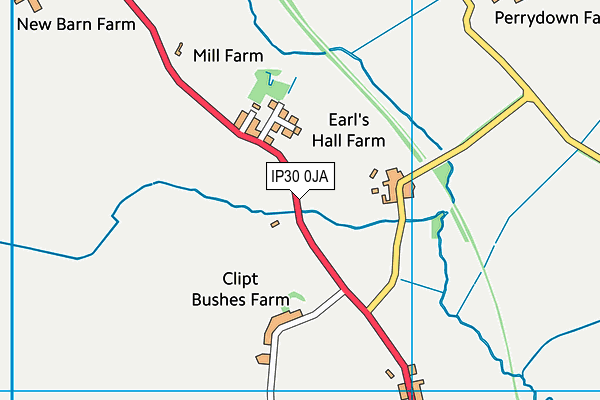 IP30 0JA map - OS VectorMap District (Ordnance Survey)