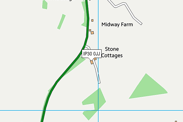 IP30 0JJ map - OS VectorMap District (Ordnance Survey)