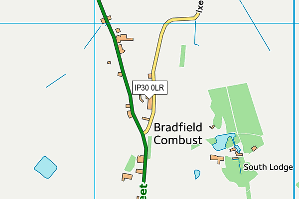 IP30 0LR map - OS VectorMap District (Ordnance Survey)