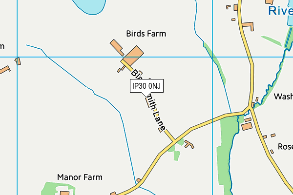 IP30 0NJ map - OS VectorMap District (Ordnance Survey)