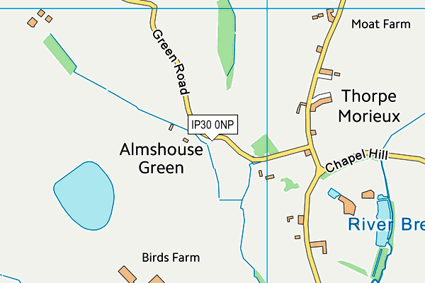 IP30 0NP map - OS VectorMap District (Ordnance Survey)