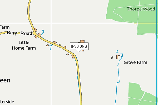 IP30 0NS map - OS VectorMap District (Ordnance Survey)