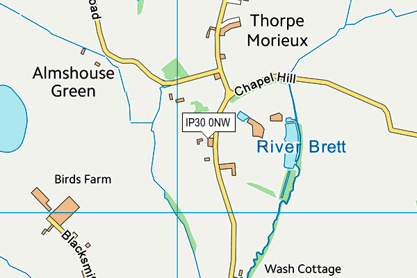 IP30 0NW map - OS VectorMap District (Ordnance Survey)