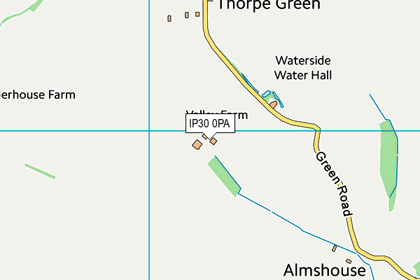 IP30 0PA map - OS VectorMap District (Ordnance Survey)