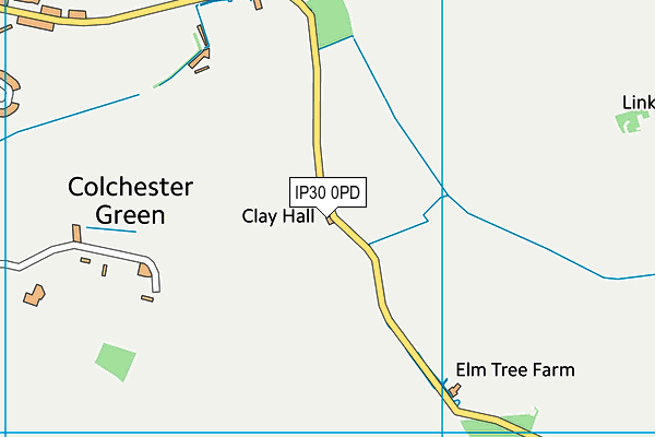 IP30 0PD map - OS VectorMap District (Ordnance Survey)