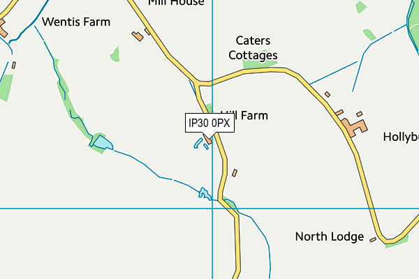 IP30 0PX map - OS VectorMap District (Ordnance Survey)