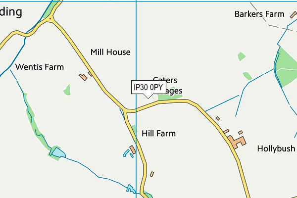 IP30 0PY map - OS VectorMap District (Ordnance Survey)