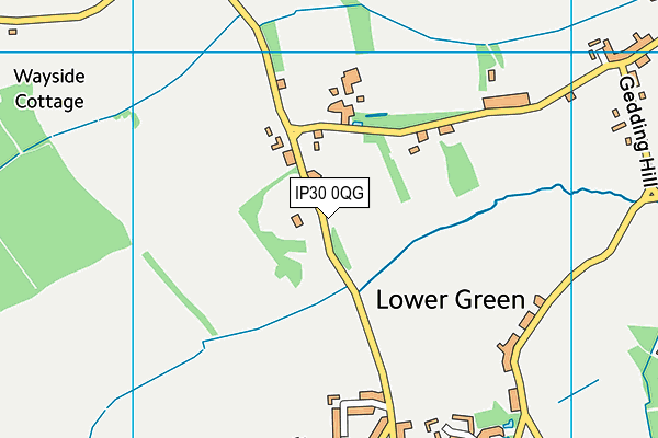 IP30 0QG map - OS VectorMap District (Ordnance Survey)