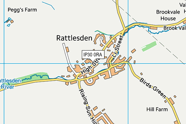 IP30 0RA map - OS VectorMap District (Ordnance Survey)