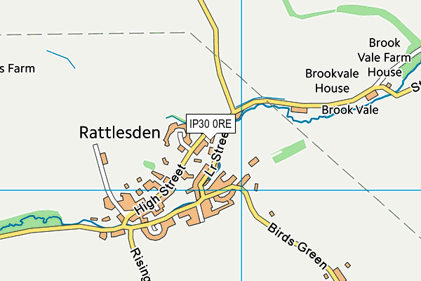 IP30 0RE map - OS VectorMap District (Ordnance Survey)