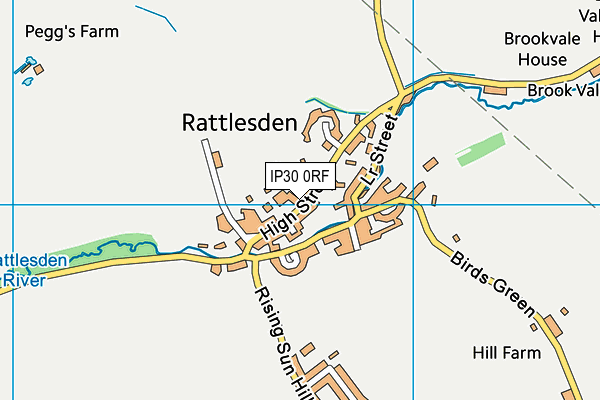 IP30 0RF map - OS VectorMap District (Ordnance Survey)