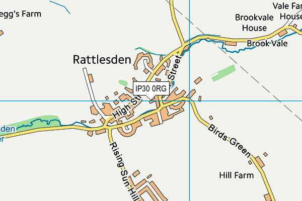 IP30 0RG map - OS VectorMap District (Ordnance Survey)