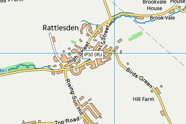 IP30 0RJ map - OS VectorMap District (Ordnance Survey)