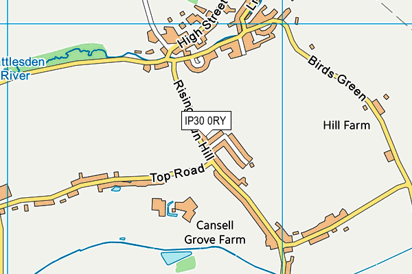 IP30 0RY map - OS VectorMap District (Ordnance Survey)