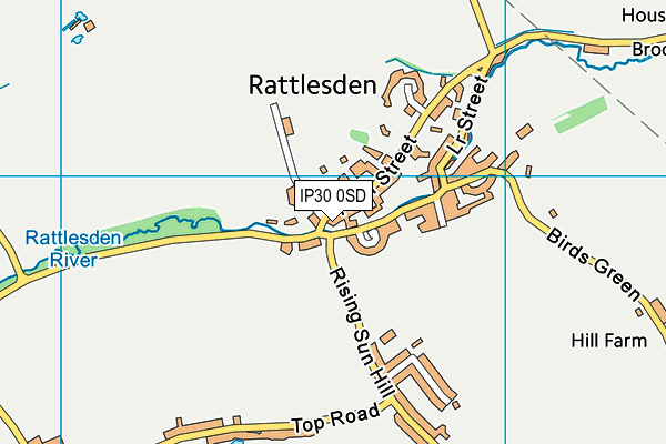 IP30 0SD map - OS VectorMap District (Ordnance Survey)