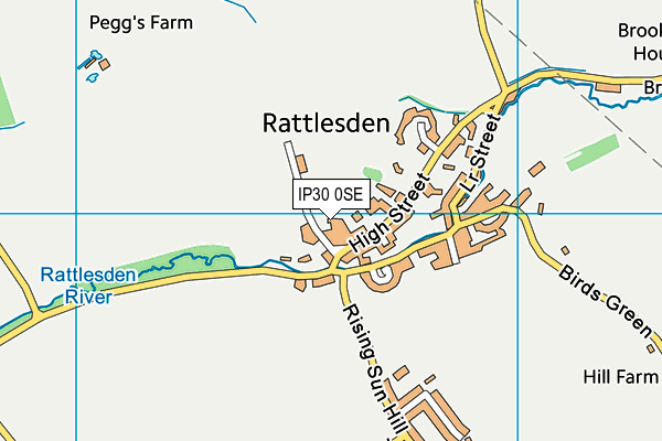 Rattlesden Church of England Primary Academy map (IP30 0SE) - OS VectorMap District (Ordnance Survey)