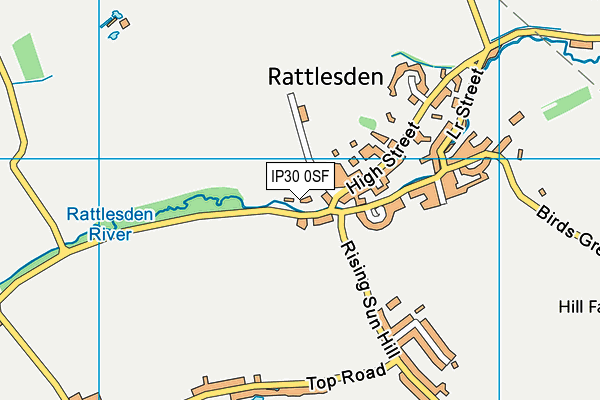 IP30 0SF map - OS VectorMap District (Ordnance Survey)