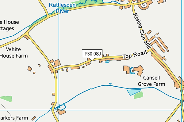 IP30 0SJ map - OS VectorMap District (Ordnance Survey)