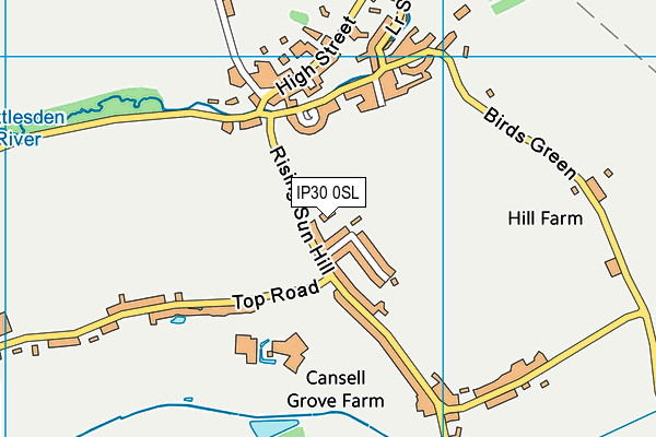 IP30 0SL map - OS VectorMap District (Ordnance Survey)