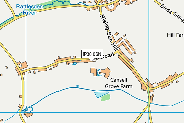 IP30 0SN map - OS VectorMap District (Ordnance Survey)