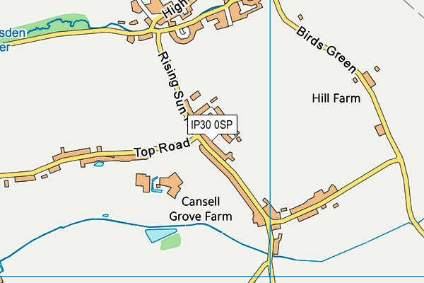 IP30 0SP map - OS VectorMap District (Ordnance Survey)