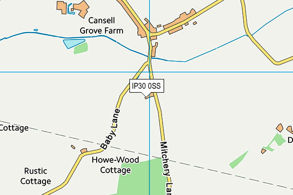 IP30 0SS map - OS VectorMap District (Ordnance Survey)