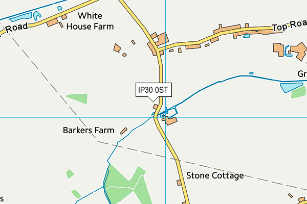 IP30 0ST map - OS VectorMap District (Ordnance Survey)