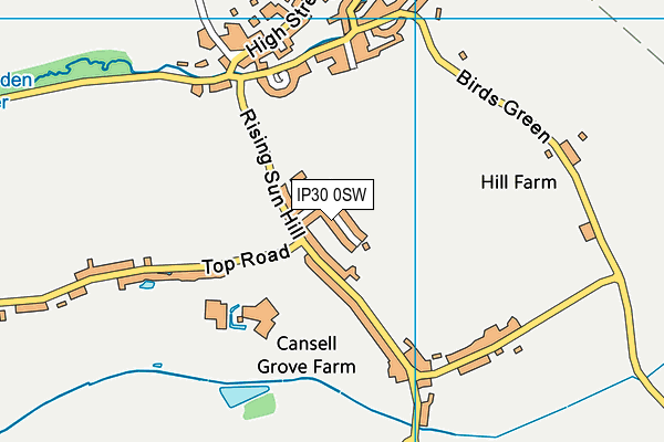 IP30 0SW map - OS VectorMap District (Ordnance Survey)