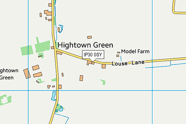 IP30 0SY map - OS VectorMap District (Ordnance Survey)