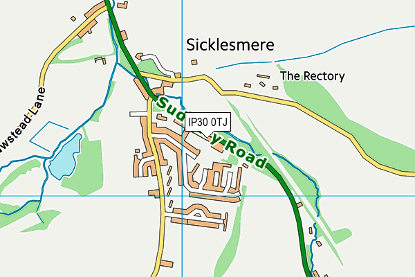 IP30 0TJ map - OS VectorMap District (Ordnance Survey)