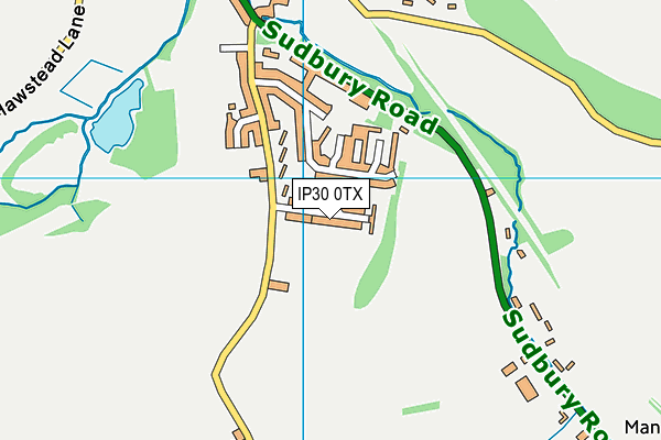 Great Whelnetham Community Centre map (IP30 0TX) - OS VectorMap District (Ordnance Survey)
