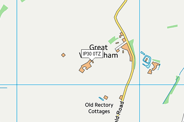 IP30 0TZ map - OS VectorMap District (Ordnance Survey)