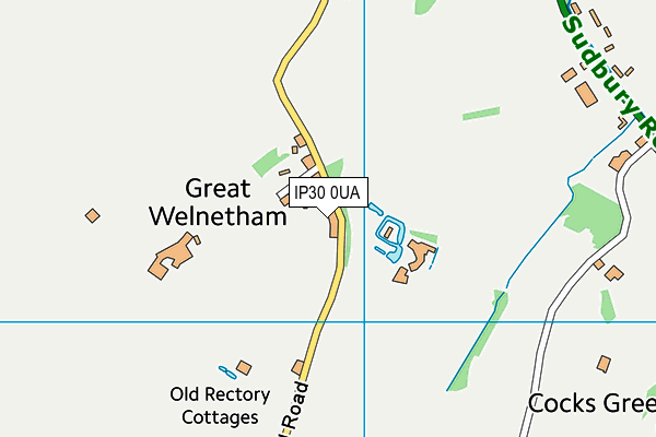 Great Whelnetham Church of England Primary School map (IP30 0UA) - OS VectorMap District (Ordnance Survey)