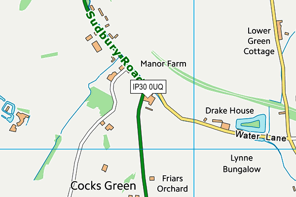 IP30 0UQ map - OS VectorMap District (Ordnance Survey)