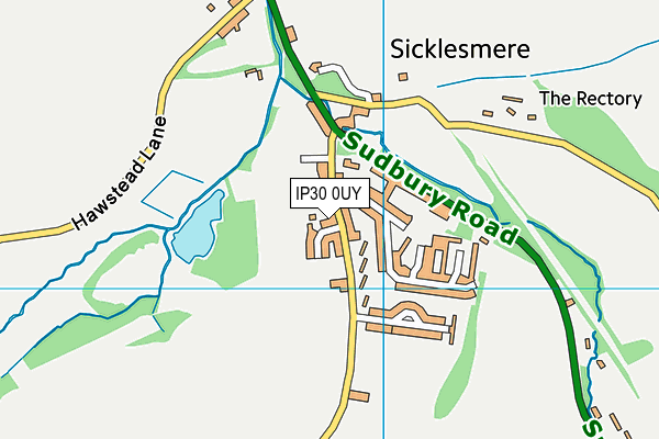 IP30 0UY map - OS VectorMap District (Ordnance Survey)