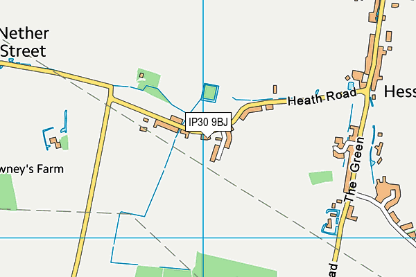 IP30 9BJ map - OS VectorMap District (Ordnance Survey)